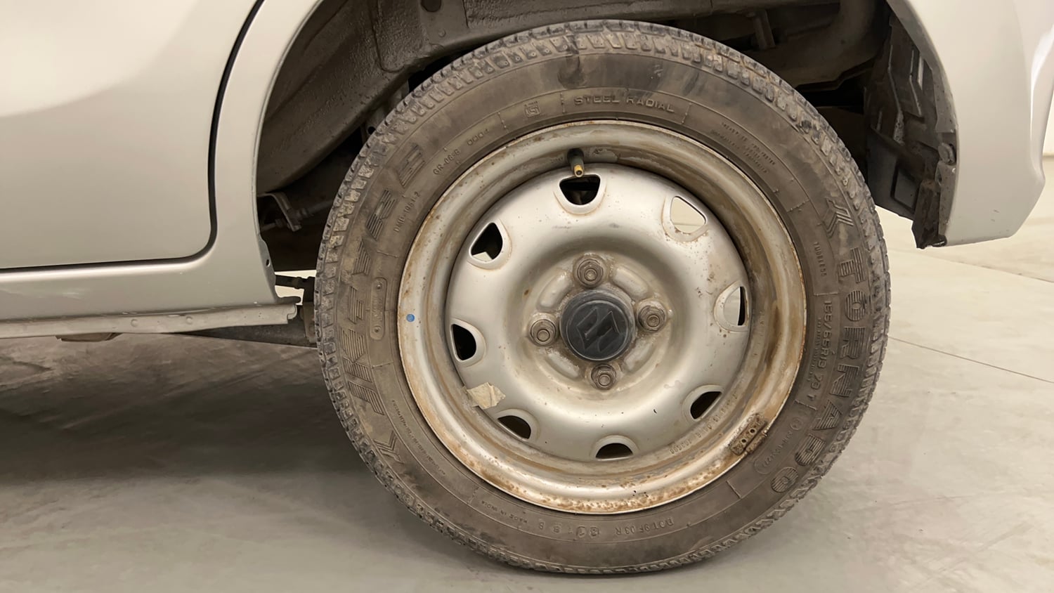 Used 2018 maruti-suzuki Alto K10 LXi (O) CNG Cng Manual tyres LEFT REAR TYRE RIM VIEW