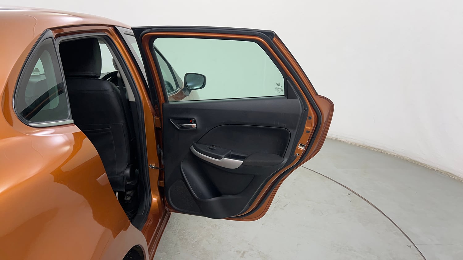 Used 2016 Maruti Suzuki Baleno Zeta 1.2 Petrol Manual interior RIGHT REAR DOOR OPEN VIEW