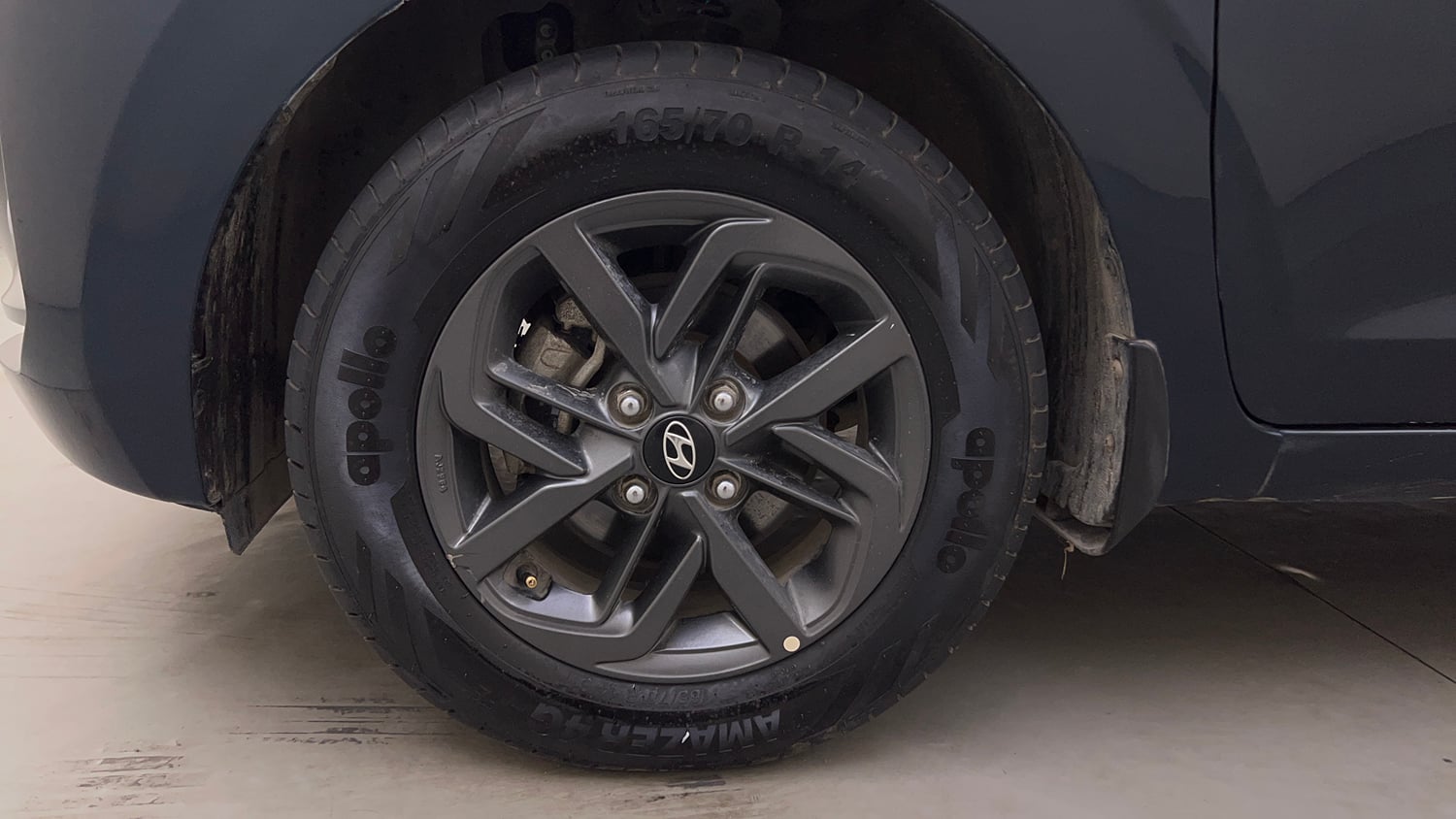 Used 2020 Hyundai Grand i10 Nios Sportz 1.2 Kappa VTVT Petrol Manual tyres LEFT FRONT TYRE RIM VIEW