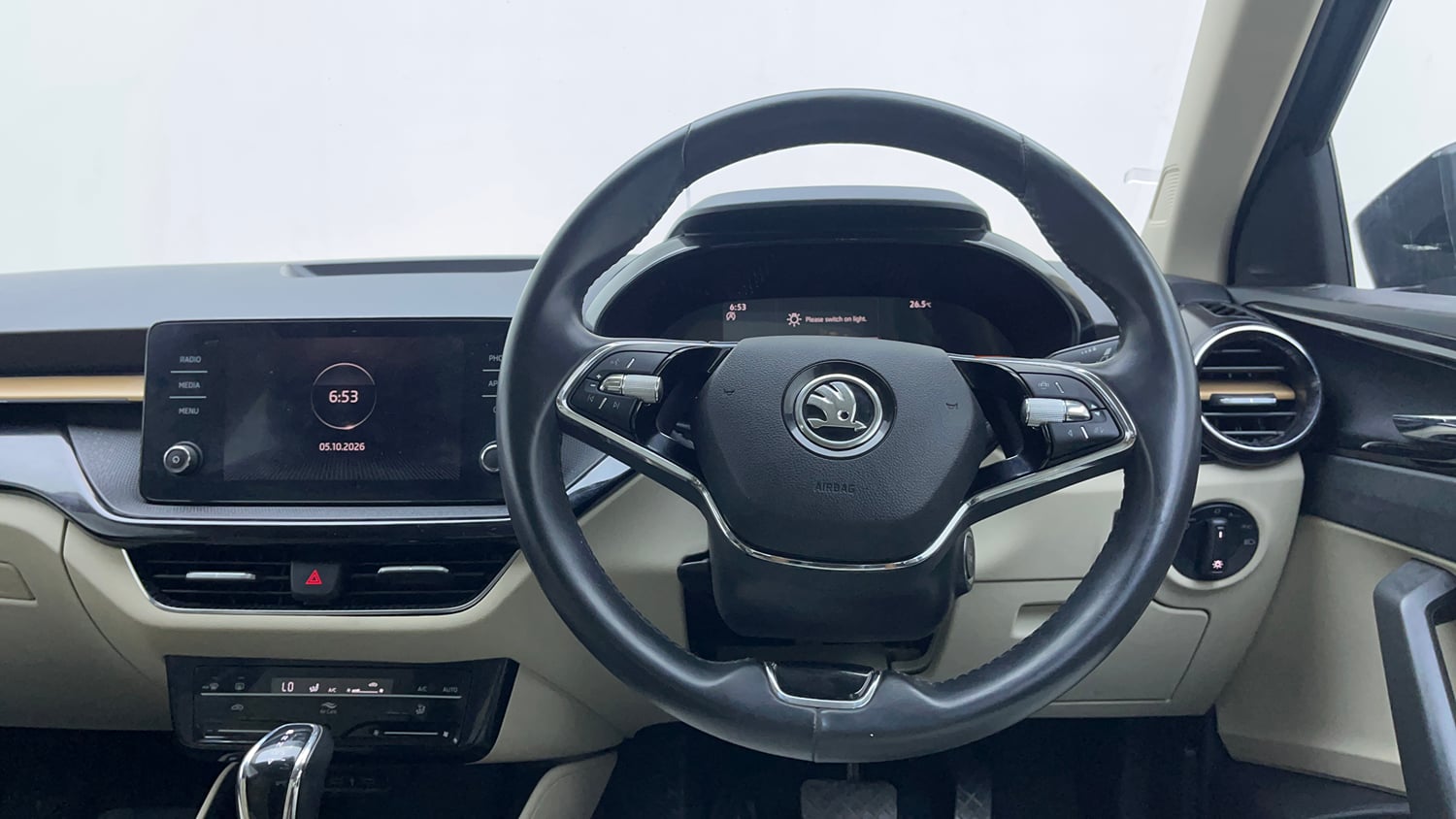 Used 2023 Skoda Slavia Style 1.0L TSI AT Petrol Automatic interior STEERING VIEW
