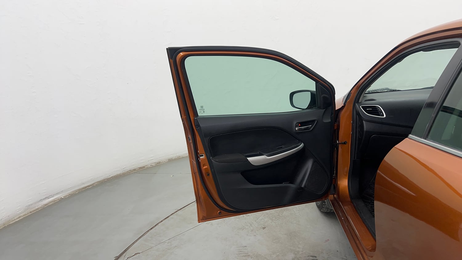 Used 2016 Maruti Suzuki Baleno Zeta 1.2 Petrol Manual interior LEFT FRONT DOOR OPEN VIEW