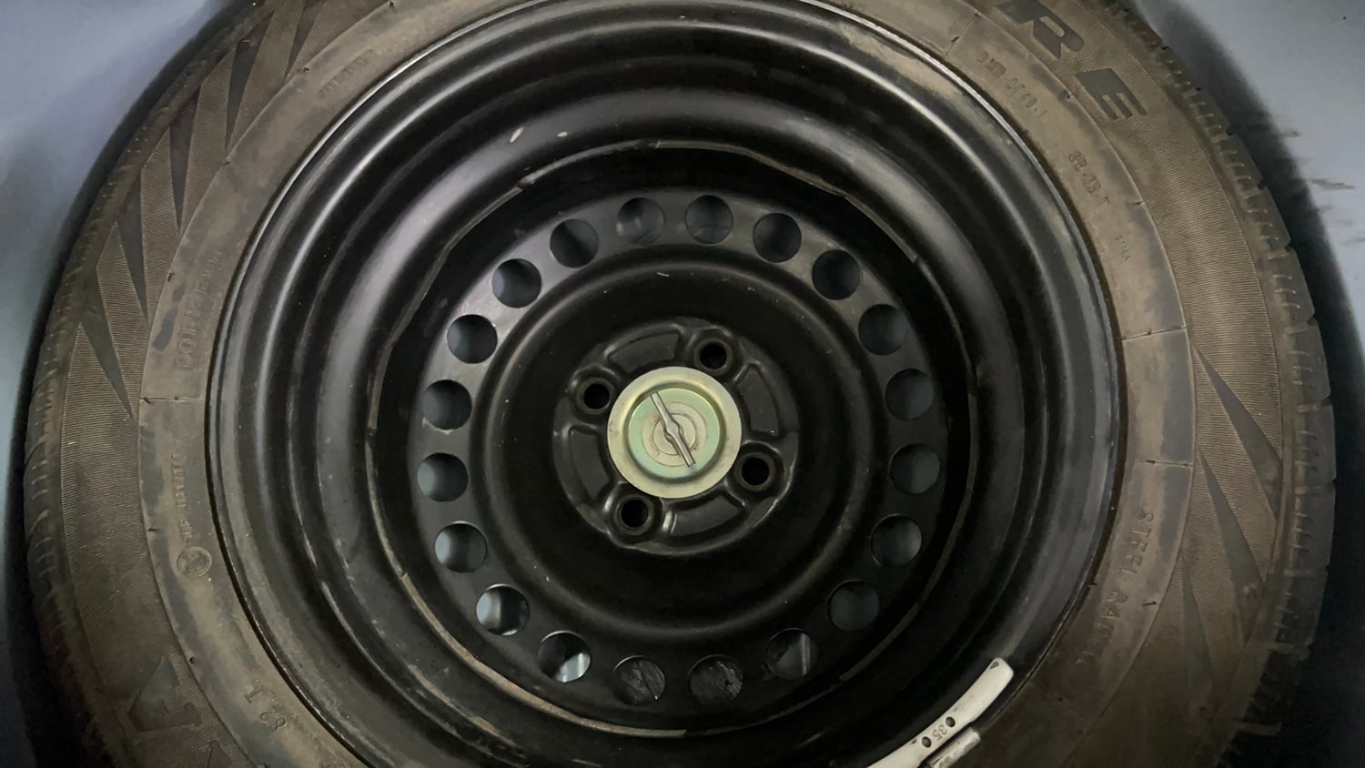 Used 2013 Honda Brio S MT Petrol Manual tyres SPARE TYRE VIEW