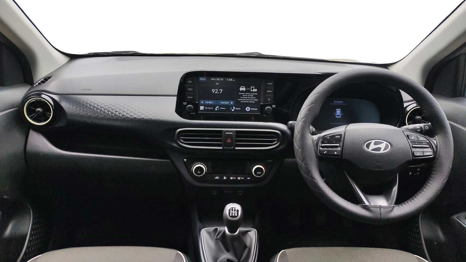 Used 2023 Hyundai Exter SX (O) 1.2 MT Petrol Manual interior DASHBOARD VIEW