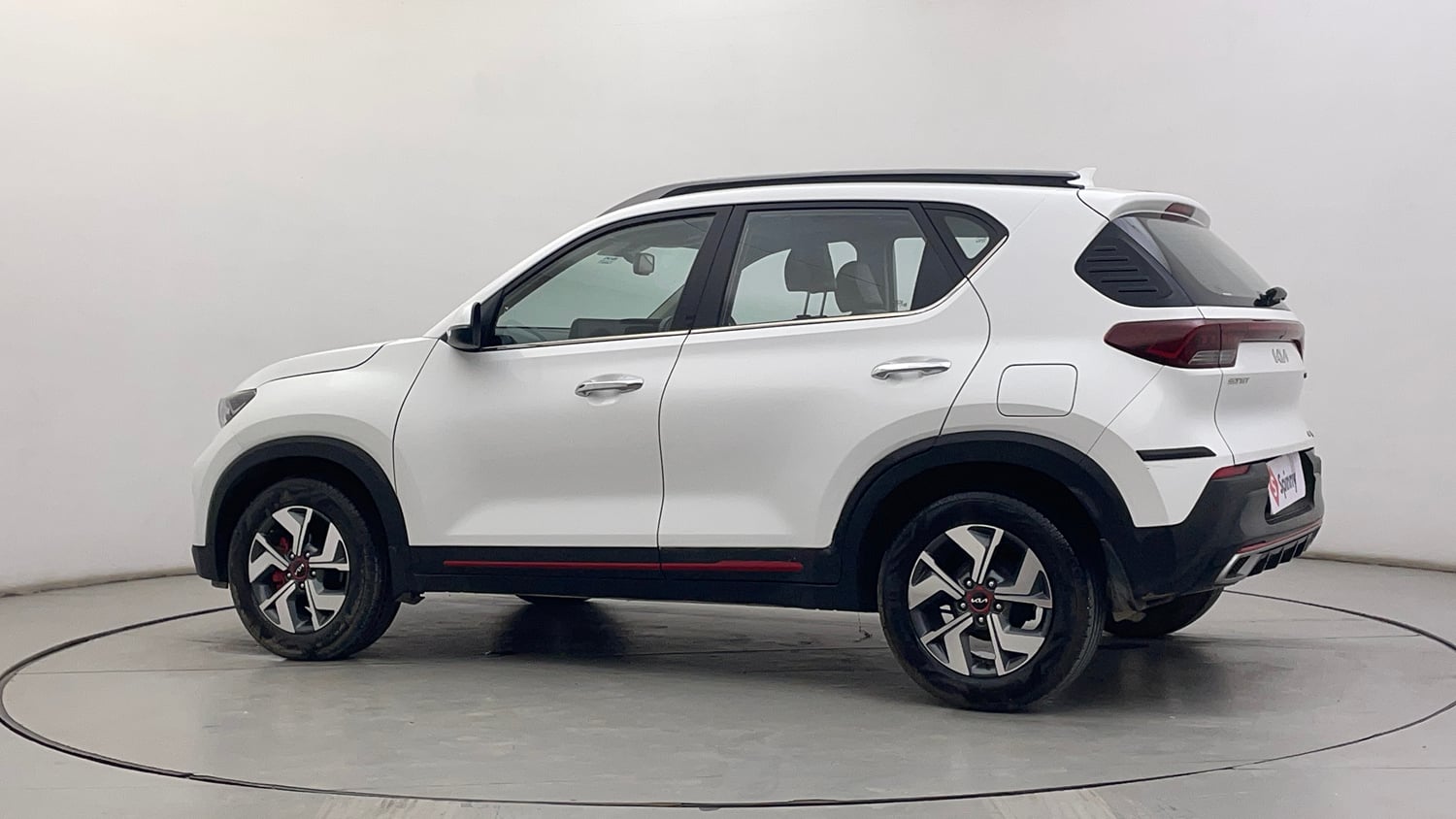 Used 2023 Kia Sonet GTX Plus 1.0 Turbo Petrol DCT Petrol Automatic exterior LEFT REAR CORNER VIEW