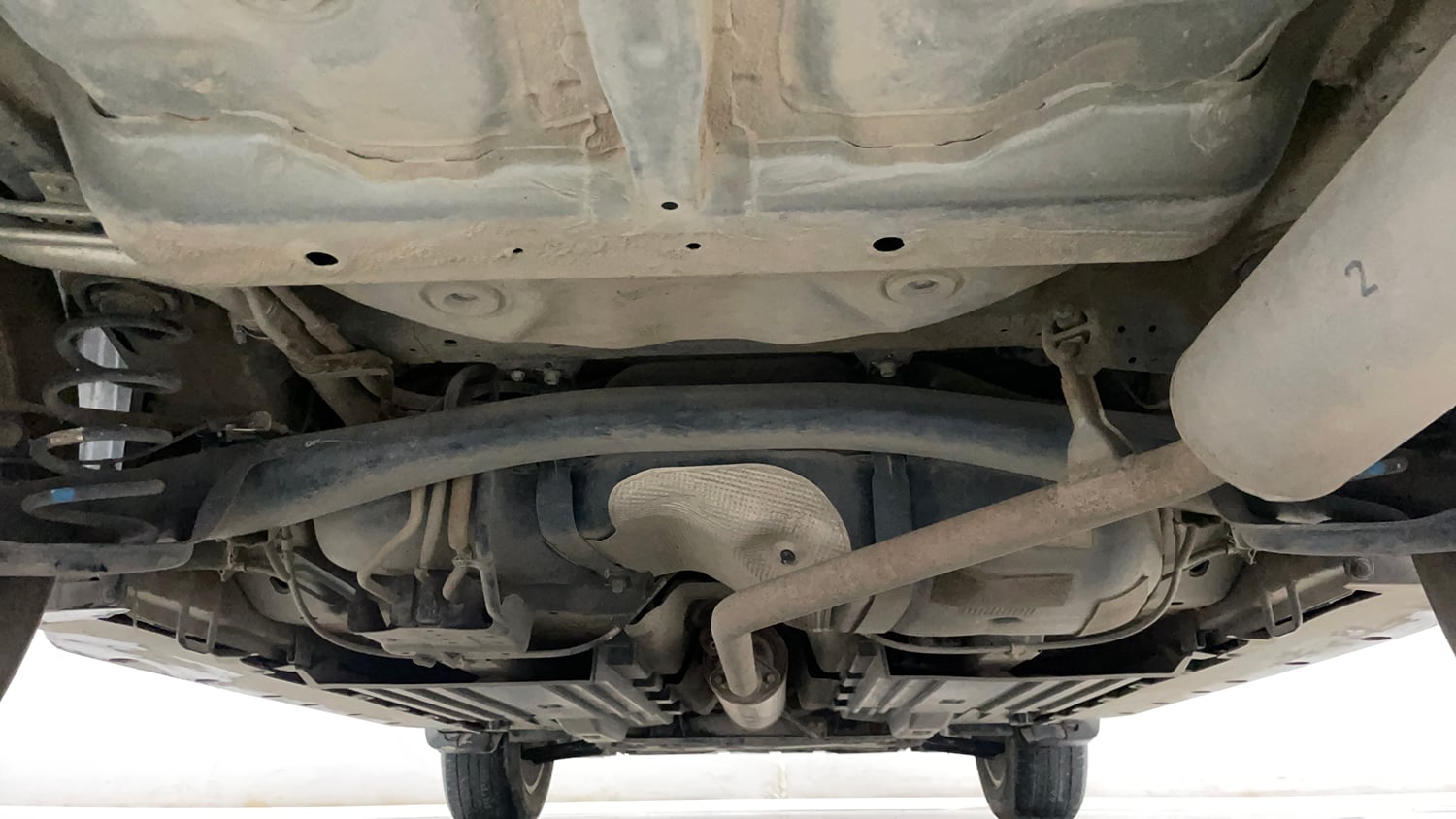 Used 2023 Maruti Suzuki Grand Vitara Zeta Smart Hybrid Petrol Manual extra REAR UNDERBODY VIEW (TAKEN FROM REAR)