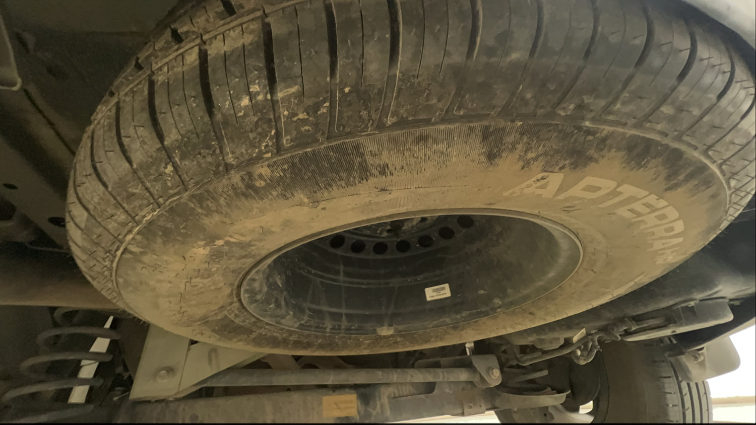 Used 2022 Tata Harrier Kaziranga XZA Plus Diesel Automatic tyres SPARE TYRE VIEW