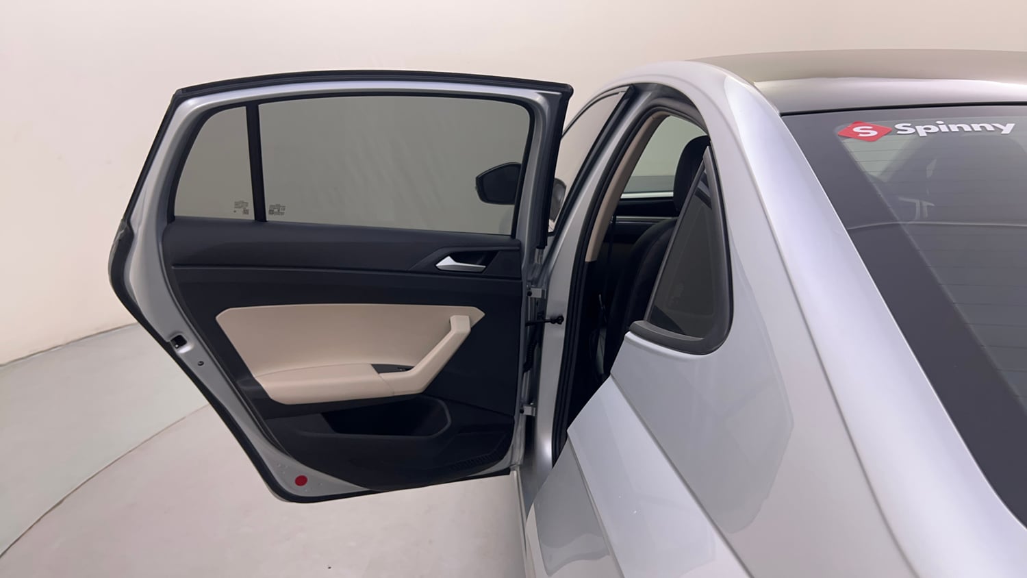 Used 2023 Volkswagen Virtus Highline 1.0 TSI MT Petrol Manual interior LEFT REAR DOOR OPEN VIEW