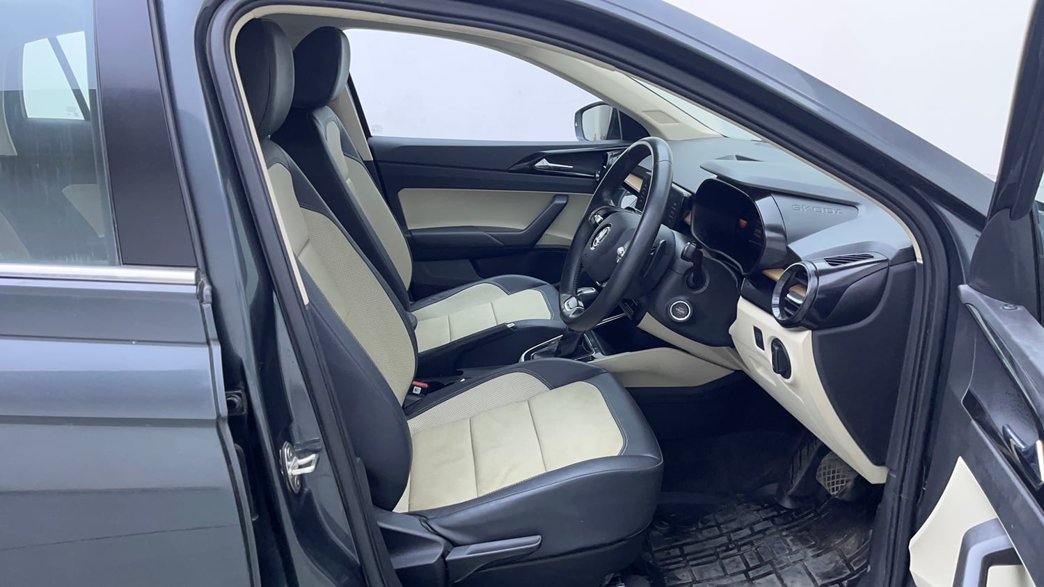 Used 2023 Skoda Slavia Style 1.0L TSI AT Petrol Automatic interior RIGHT SIDE FRONT DOOR CABIN VIEW