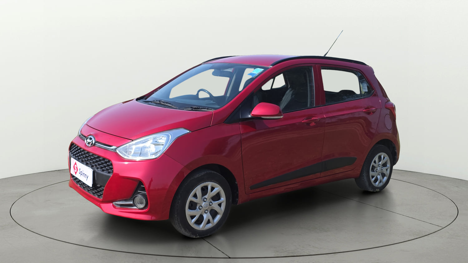 Used 2018 Hyundai Grand i10 Sportz 1.2 Kappa VTVT Petrol Manual exterior LEFT FRONT CORNER VIEW