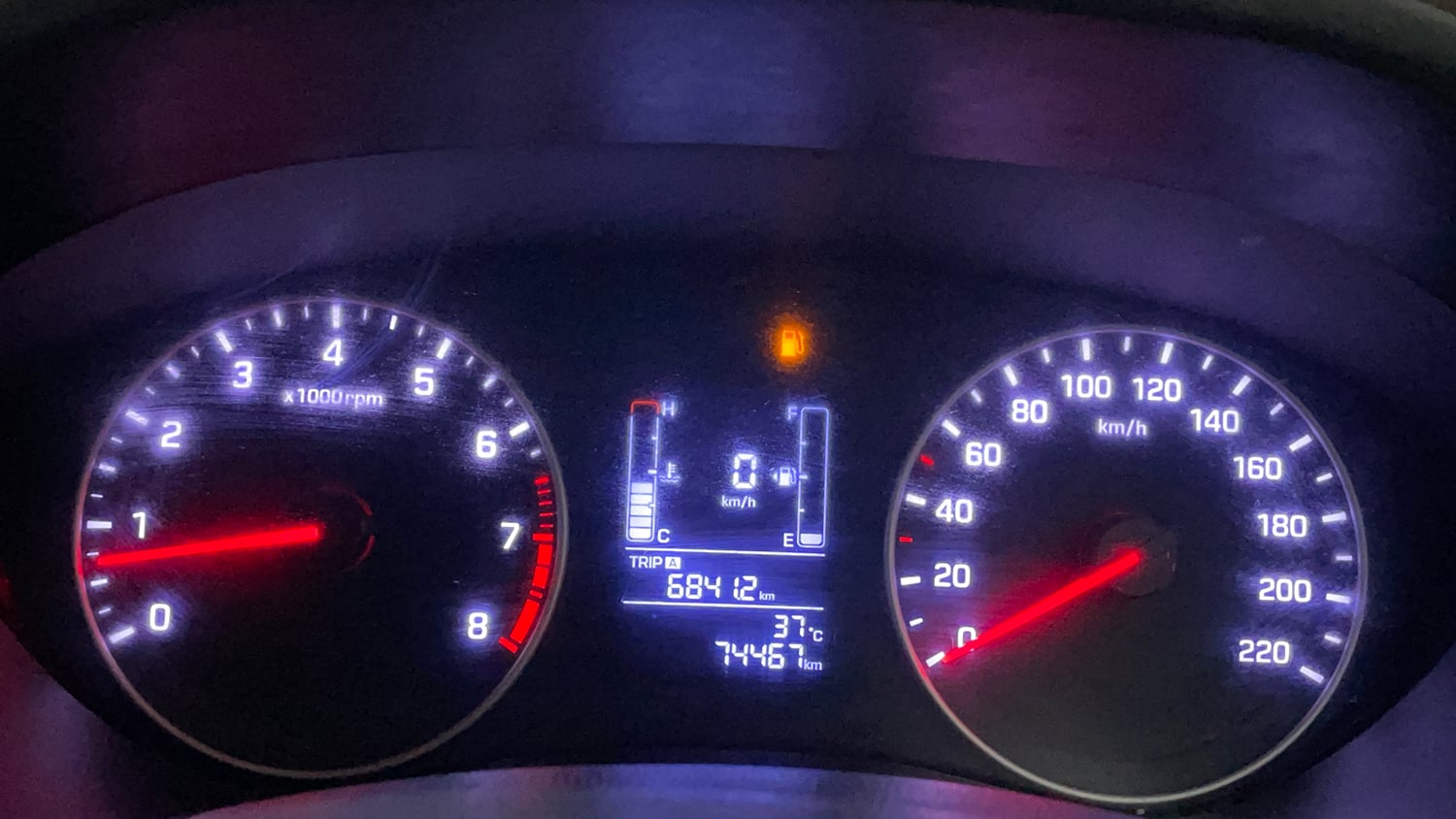 Used 2018 Hyundai Elite i20 Asta 1.2 Petrol Manual interior CLUSTERMETER VIEW