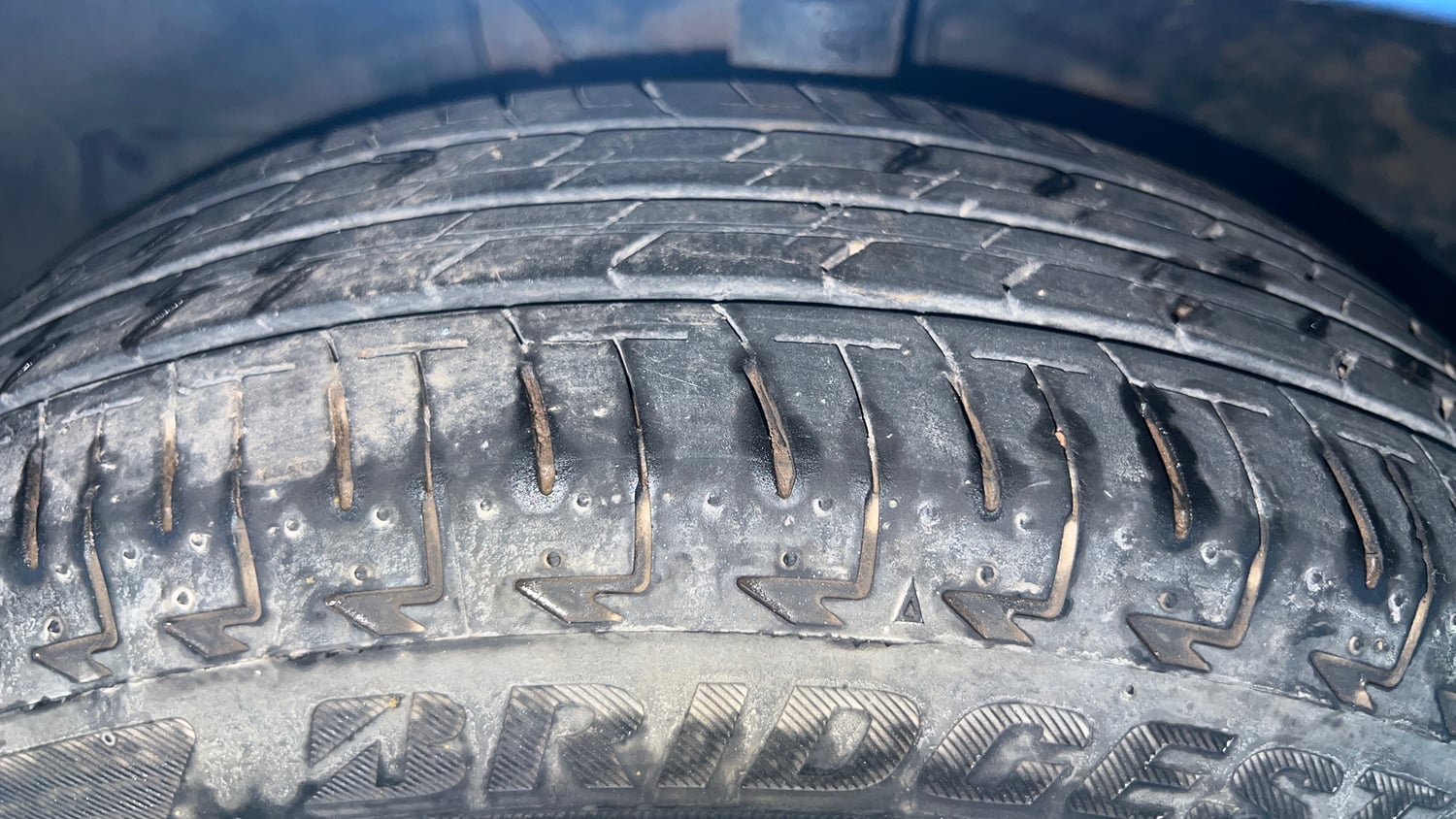 Used 2021 Maruti Suzuki Wagon R ZXi 1.2 AMT Petrol Automatic tyres LEFT FRONT TYRE TREAD VIEW