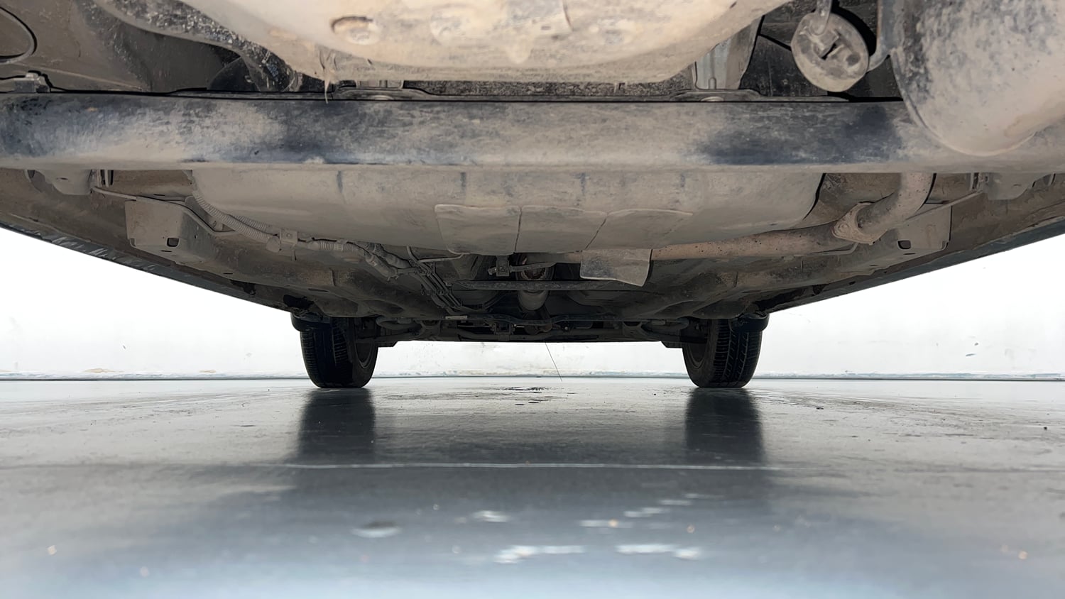 Used 2023 Tata Tiago XZ Plus Petrol Manual extra REAR UNDERBODY VIEW (TAKEN FROM REAR)