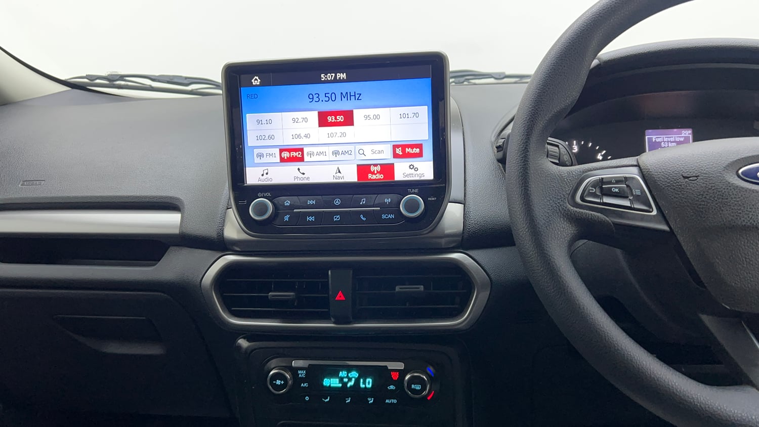 Used 2018 Ford EcoSport Trend 1.5L TDCi Diesel Manual interior MUSIC SYSTEM & AC CONTROL VIEW