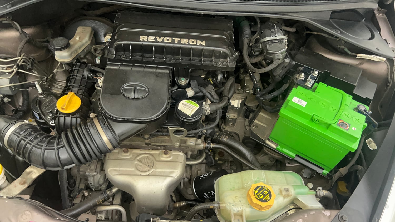 Used 2017 Tata Tiago Revotron XZA Petrol Automatic engine ENGINE LEFT SIDE VIEW