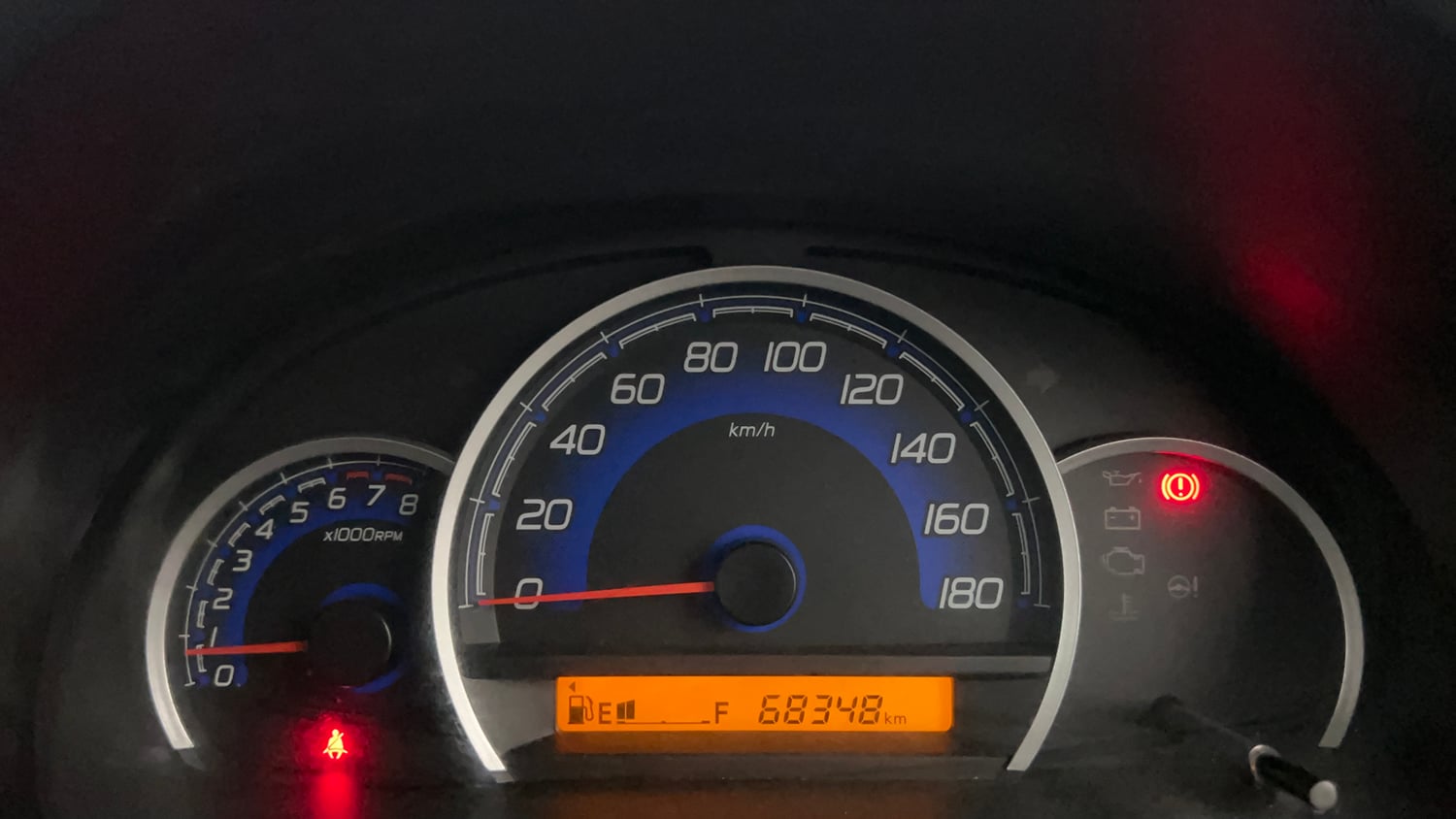 Used 2017 Maruti Suzuki Wagon R Vxi (ABS-Airbag) Petrol Manual interior CLUSTERMETER VIEW