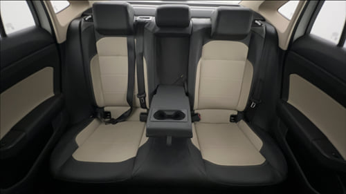 Used 2023 Skoda Slavia Style 1.0L TSI AT Petrol Automatic interior REAR SEAT CONDITION VIEW