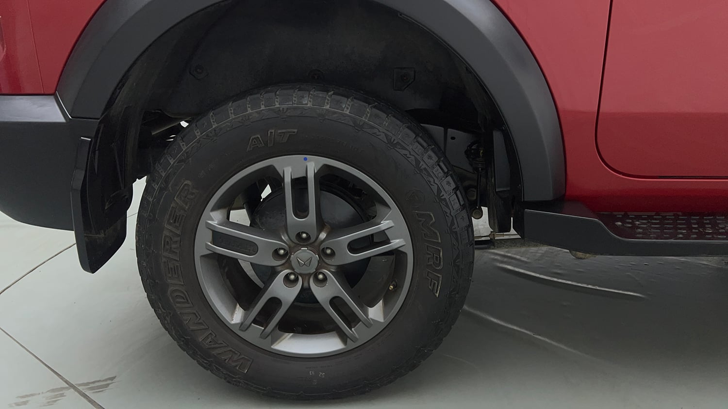 Used 2024 Mahindra Thar LX Hard Top Petrol AT RWD Petrol Automatic tyres RIGHT REAR TYRE RIM VIEW