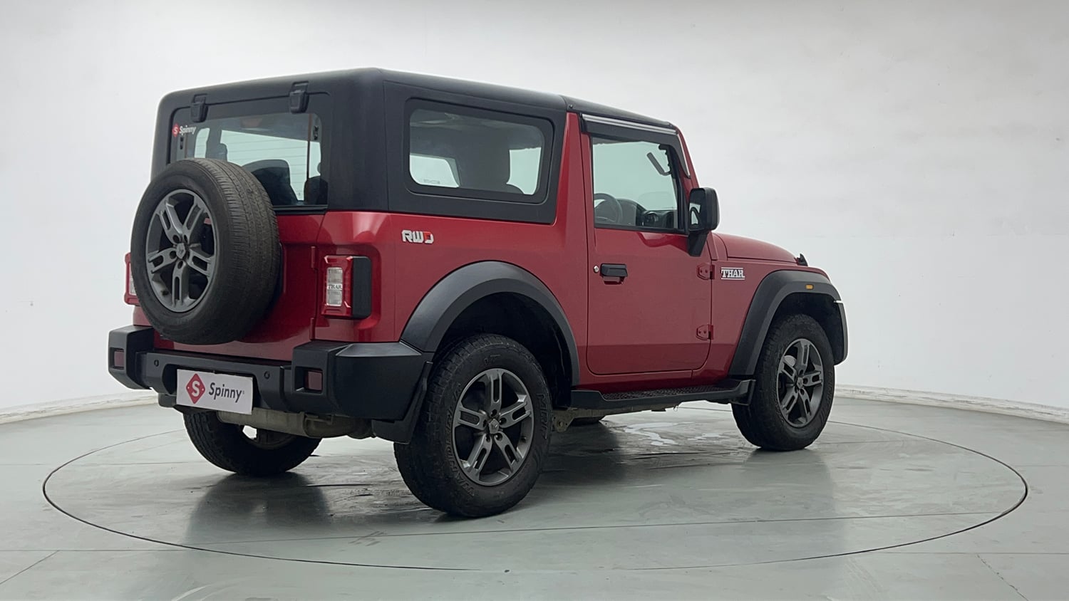 Used 2024 Mahindra Thar LX Hard Top Petrol AT RWD Petrol Automatic exterior RIGHT REAR CORNER VIEW