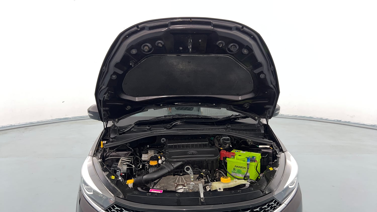 Used 2023 Tata Tiago XZ Plus Petrol Manual engine ENGINE & BONNET OPEN FRONT VIEW