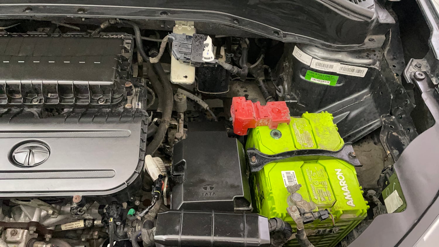 Used 2022 Tata Punch Creative Dual Tone Petrol Manual engine ENGINE LEFT SIDE VIEW