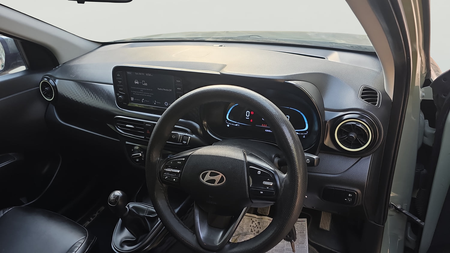 Used 2023 Hyundai Exter S 1.2 MT Petrol Manual interior MUSIC SYSTEM & AC CONTROL VIEW