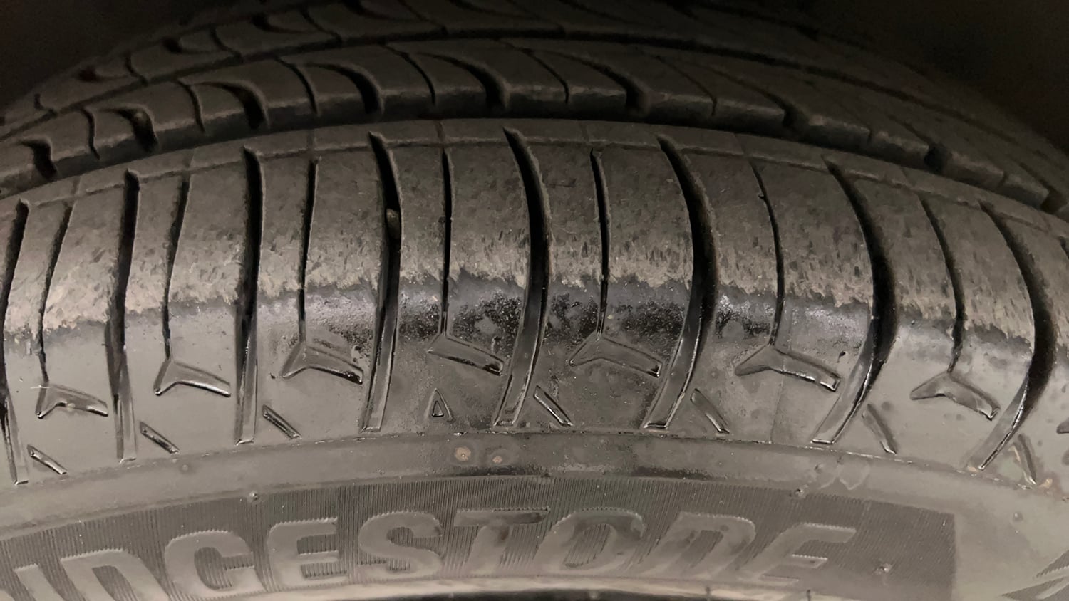 Used 2020 Tata Tigor XM Petrol Manual tyres LEFT FRONT TYRE TREAD VIEW
