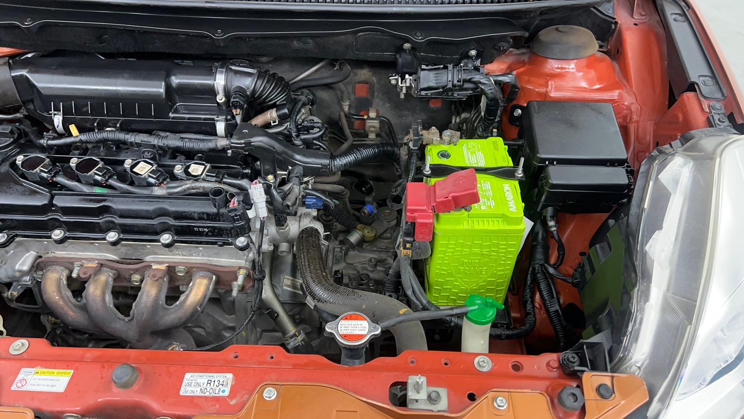 Used 2016 Maruti Suzuki Baleno Zeta 1.2 Petrol Manual engine ENGINE LEFT SIDE VIEW
