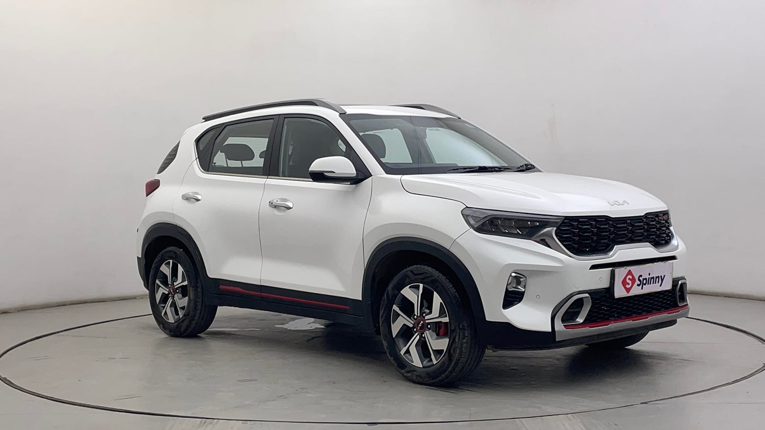 Used 2023 Kia Sonet GTX Plus 1.0 Turbo Petrol DCT Petrol Automatic exterior RIGHT FRONT CORNER VIEW