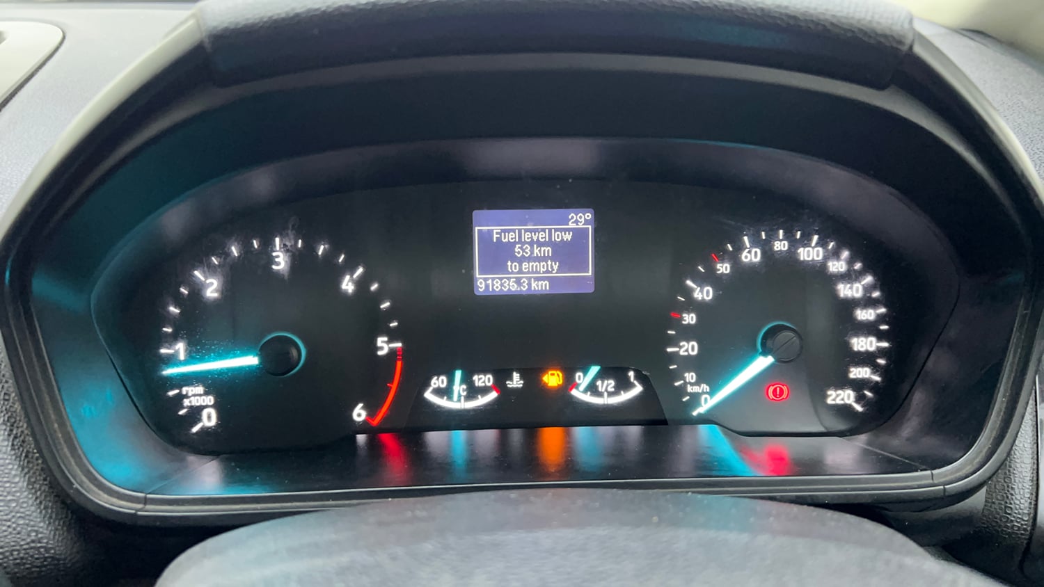 Used 2018 Ford EcoSport Trend 1.5L TDCi Diesel Manual interior CLUSTERMETER VIEW