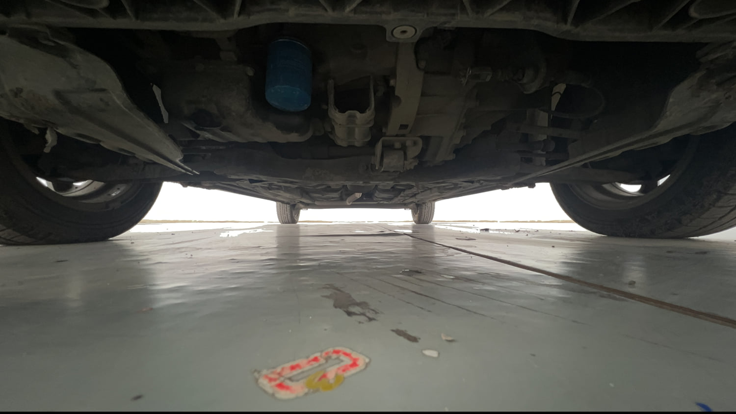 Used 2014 Hyundai Grand i10 Asta 1.2 Kappa VTVT (O) Petrol Manual extra FRONT LEFT UNDERBODY VIEW