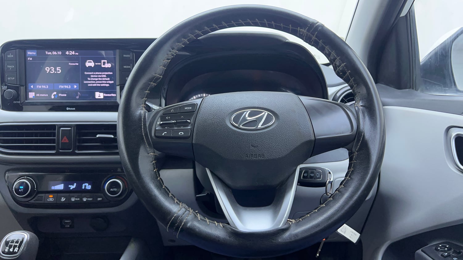 Used 2022 Hyundai Grand i10 Nios Sportz 1.2 Kappa VTVT CNG Cng Manual interior STEERING VIEW