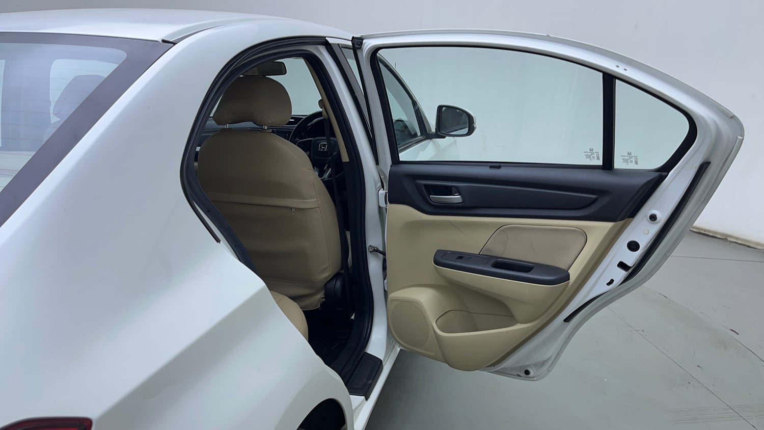 Used 2023 Honda Amaze VX 1.2 Petrol CVT Petrol Automatic interior RIGHT REAR DOOR OPEN VIEW