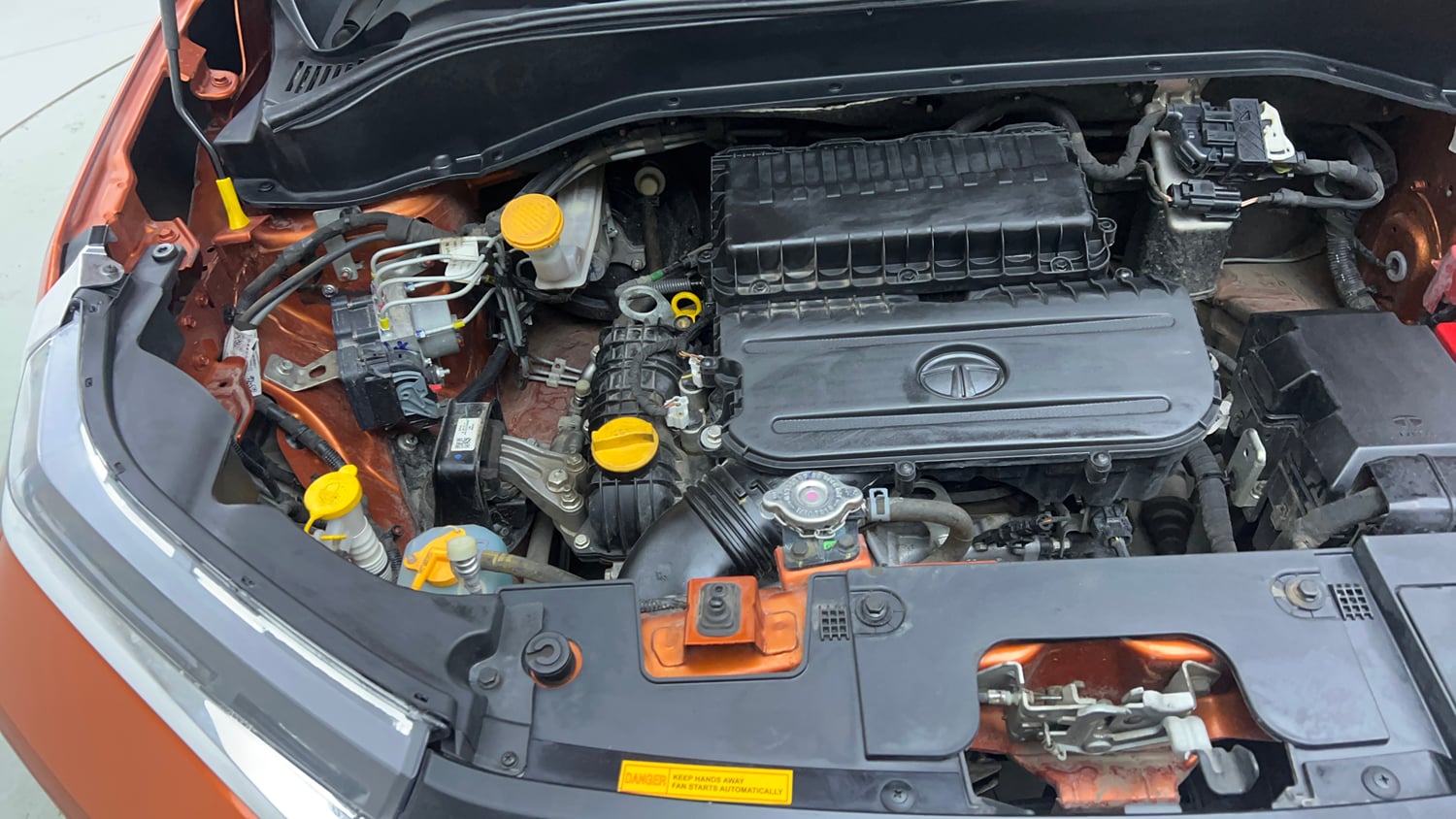 Used 2023 Tata Punch Creative Dual Tone AMT Petrol Automatic engine ENGINE RIGHT SIDE VIEW