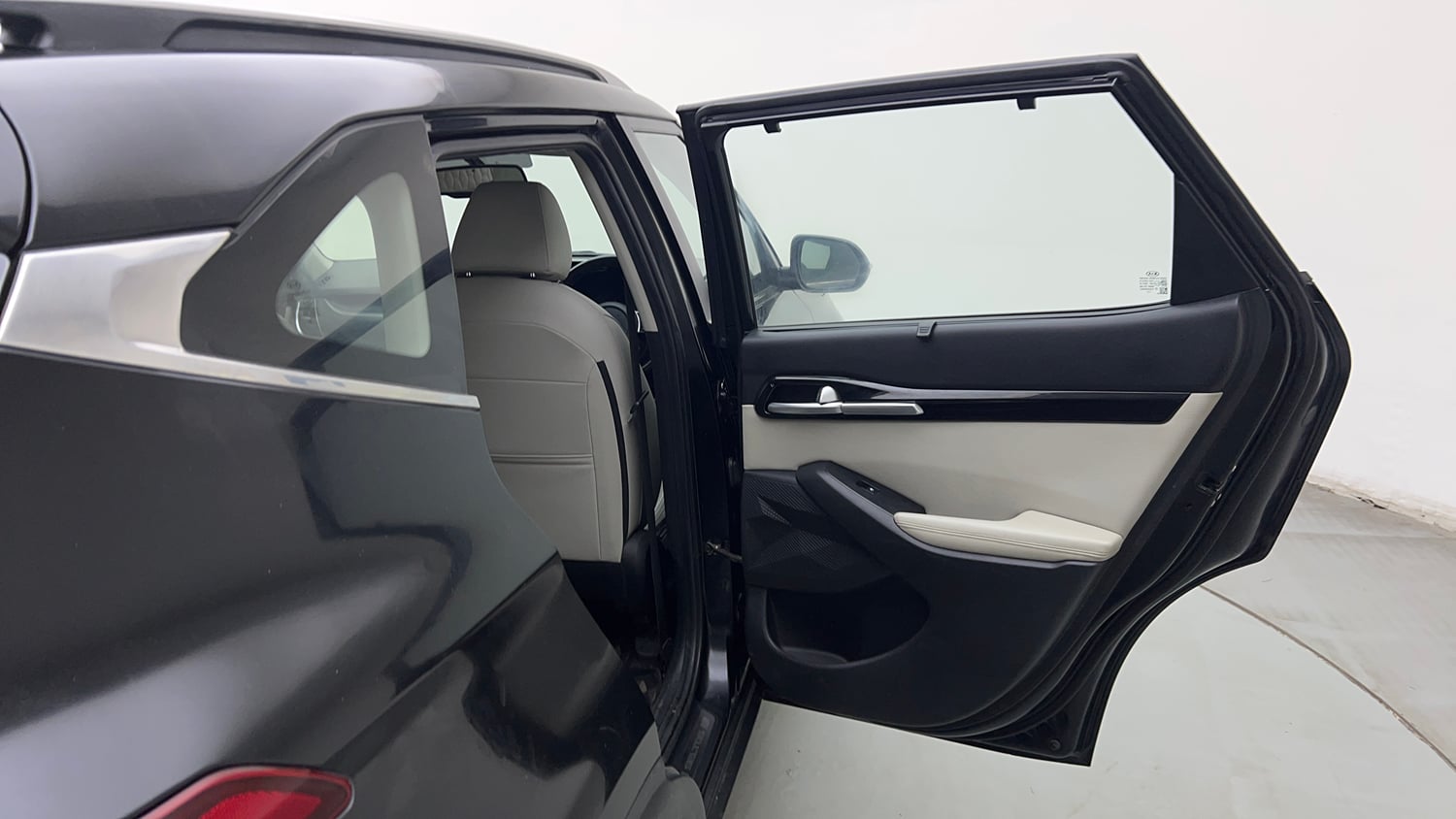 Used 2021 kia Seltos HTX IVT 1.5 Petrol Automatic interior RIGHT REAR DOOR OPEN VIEW