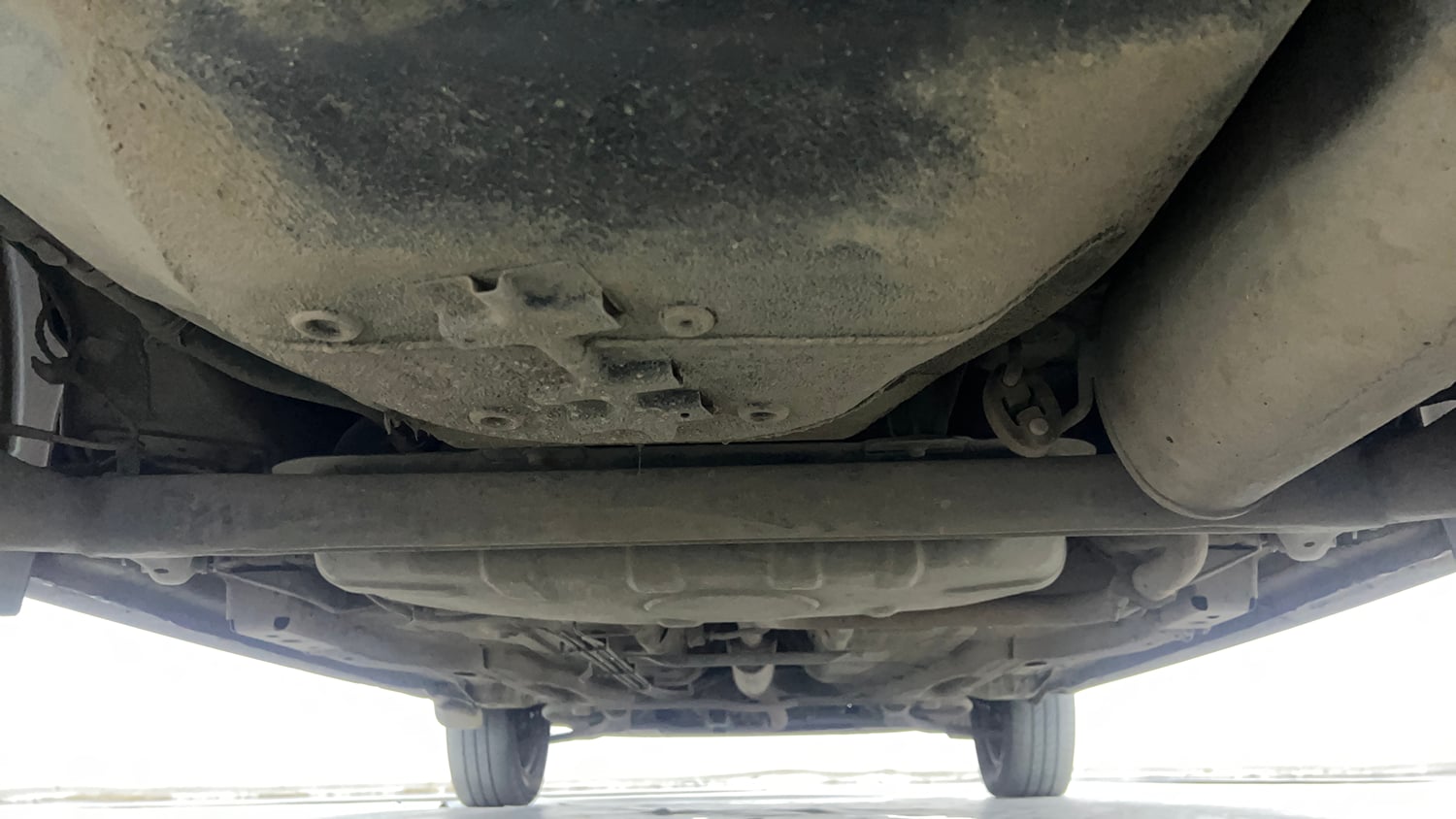 Used 2019 Tata Tiago Revotron XZA Petrol Automatic extra REAR UNDERBODY VIEW (TAKEN FROM REAR)