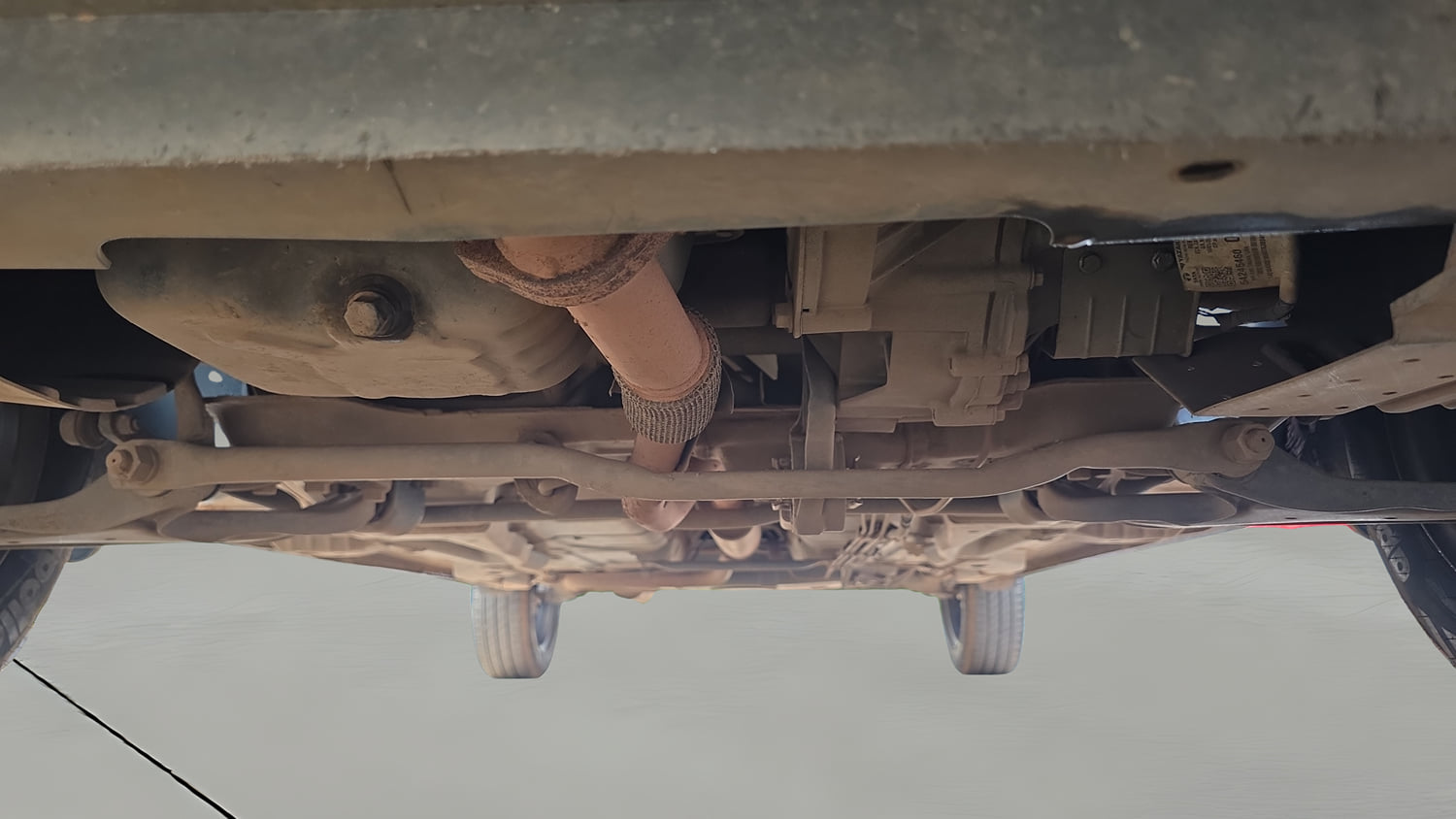 Used 2025 Tata Tigor XZA Plus iCNG Cng Automatic extra FRONT LEFT UNDERBODY VIEW