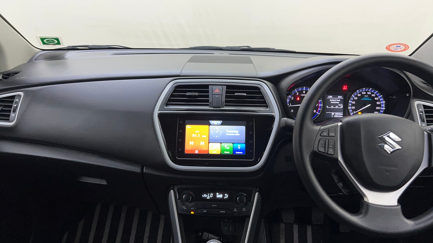 Used 2022 Maruti Suzuki S-Cross Zeta Petrol Manual interior MUSIC SYSTEM & AC CONTROL VIEW