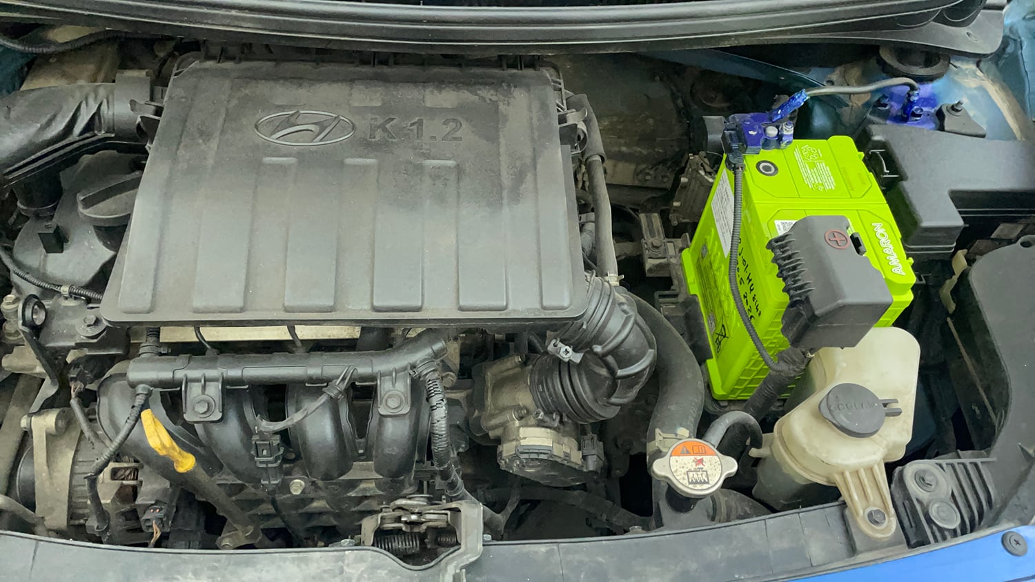 Used 2018 Hyundai Grand i10 Sportz 1.2 Kappa VTVT Petrol Manual engine ENGINE LEFT SIDE VIEW