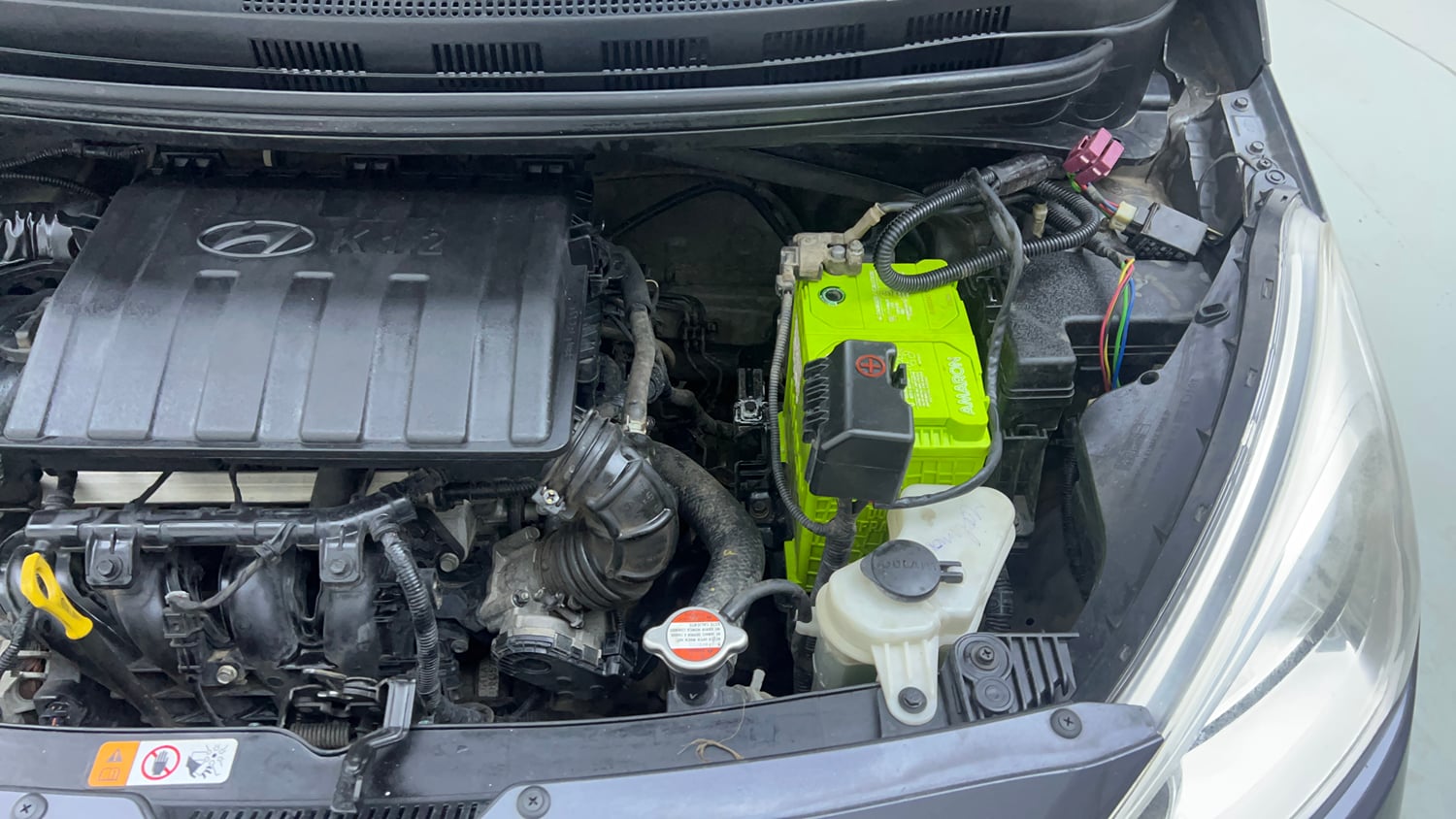 Used 2017 Hyundai Grand i10 Magna 1.2 Kappa VTVT Petrol Manual engine ENGINE LEFT SIDE VIEW