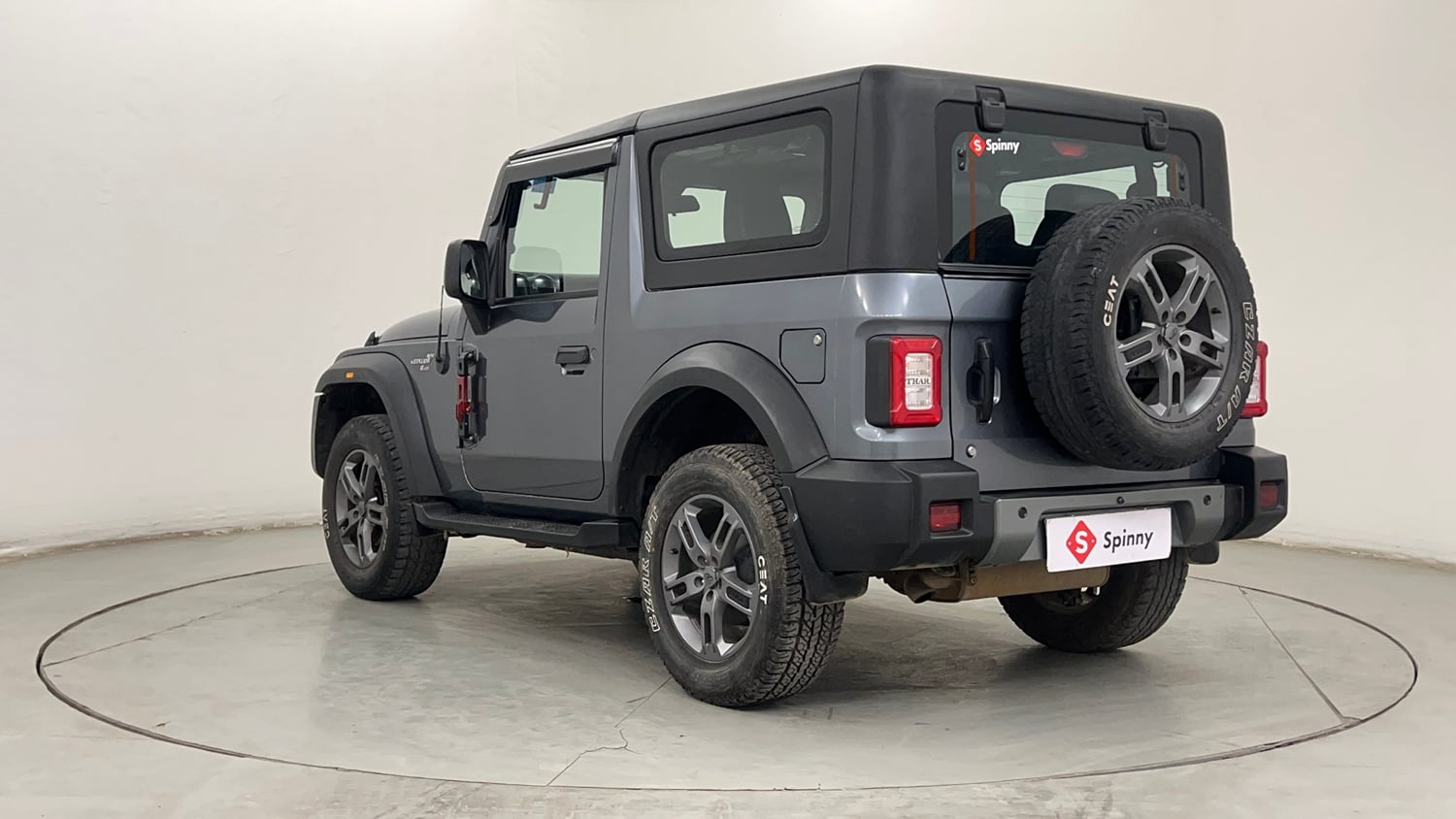 Used 2022 mahindra Thar LX Hard Top Petrol MT 4WD Petrol Manual exterior LEFT REAR CORNER VIEW