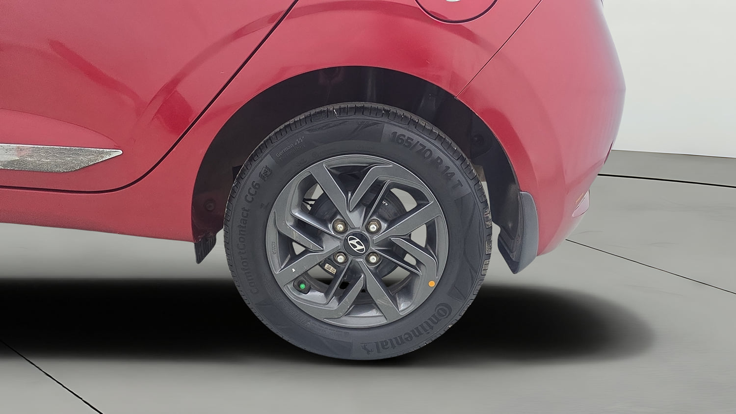 Used 2020 Hyundai Grand i10 Nios Sportz 1.2 Kappa VTVT Petrol Manual tyres LEFT REAR TYRE RIM VIEW