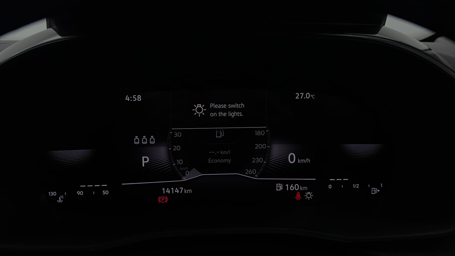 Used 2025 Skoda Kylaq Signature Plus AT Petrol Automatic interior CLUSTERMETER VIEW