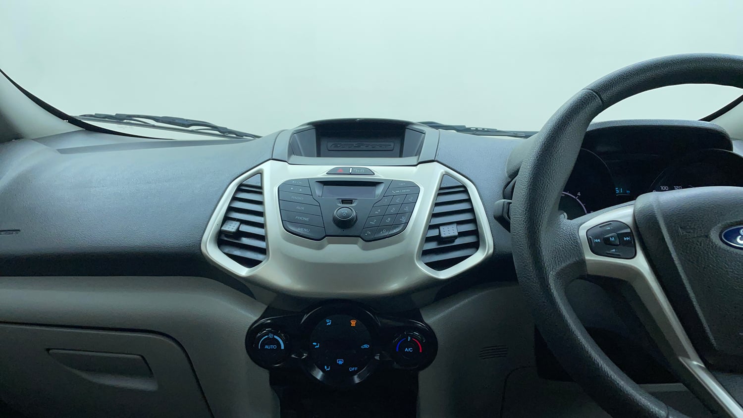 Used 2016 Ford EcoSport Trend 1.5L TDCi Diesel Manual interior MUSIC SYSTEM & AC CONTROL VIEW