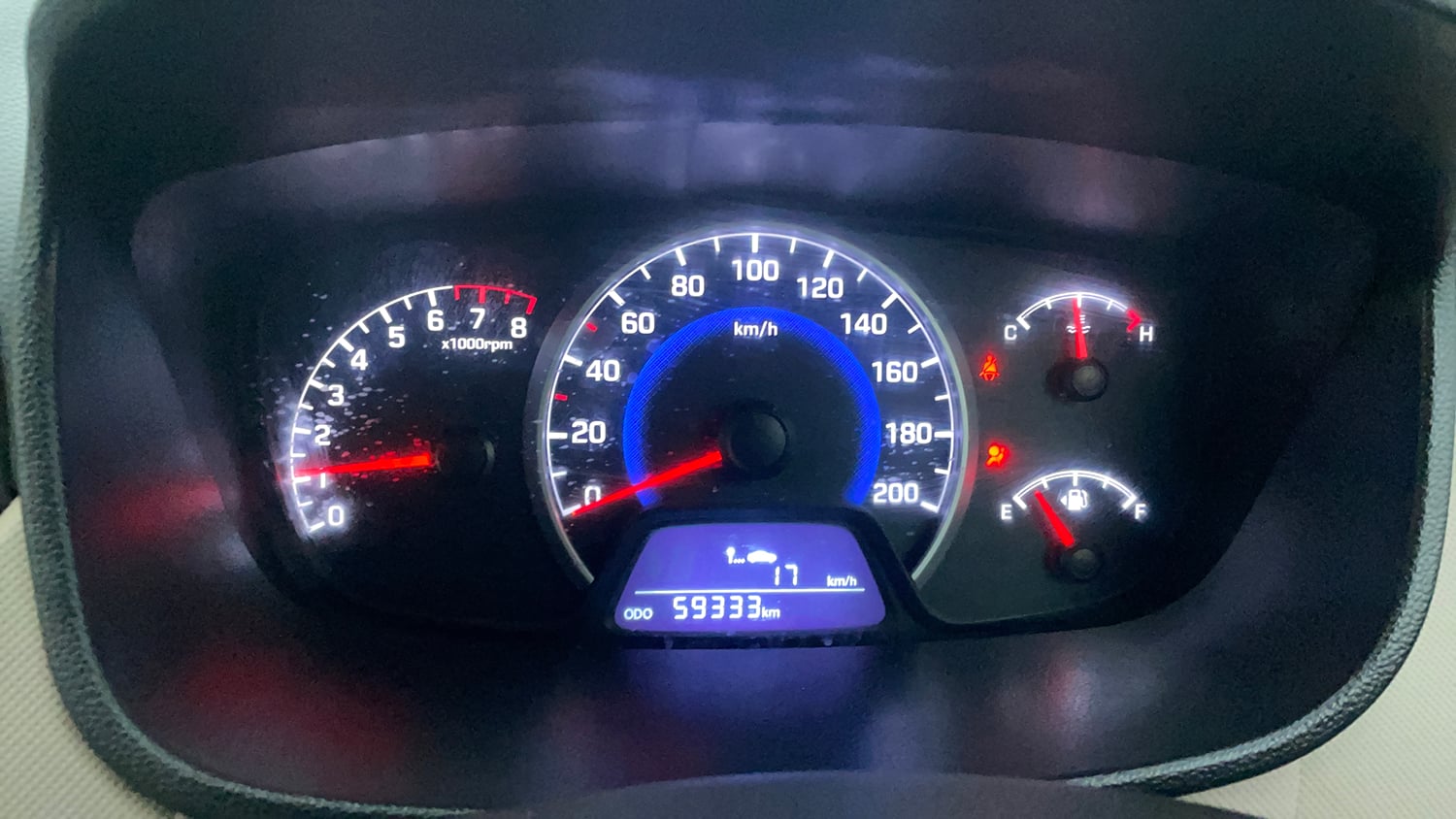 Used 2018 Hyundai Grand i10 Sportz 1.2 Kappa VTVT Petrol Manual interior CLUSTERMETER VIEW