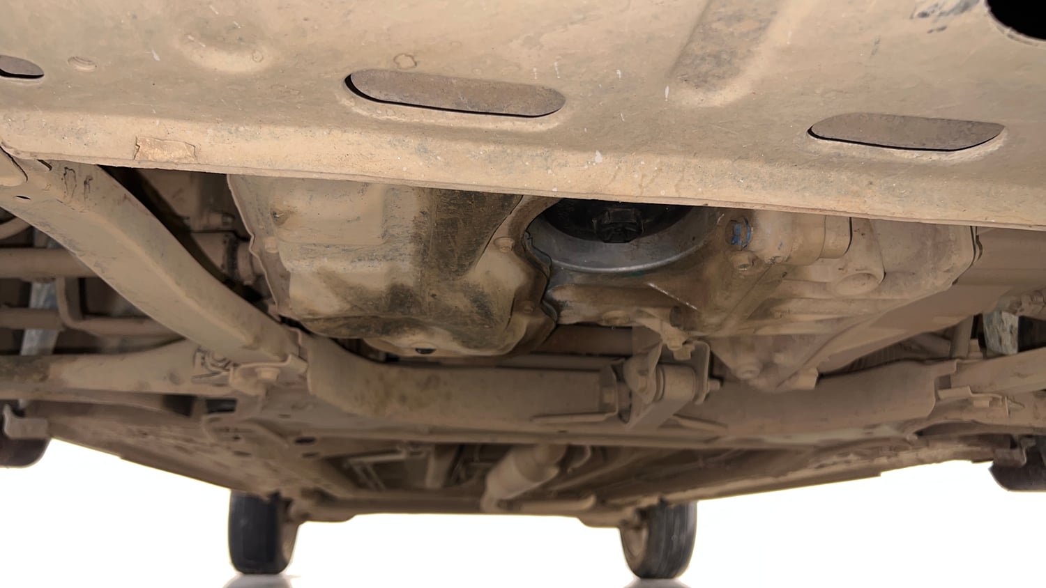 Used 2022 Nissan Magnite XV Premium Turbo Petrol Manual extra FRONT LEFT UNDERBODY VIEW