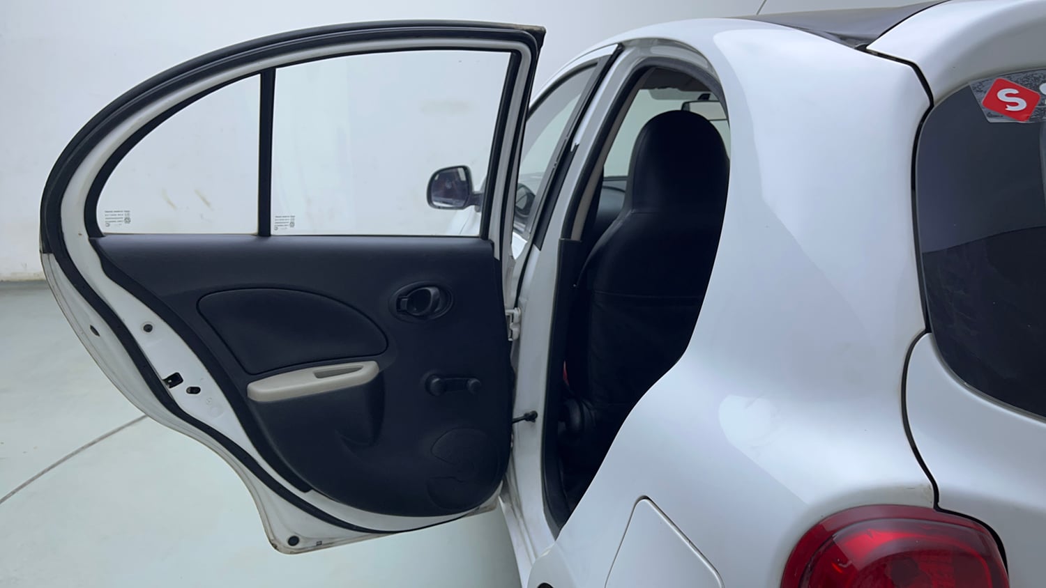 Used 2014 Nissan Micra Active XL Petrol Manual interior LEFT REAR DOOR OPEN VIEW