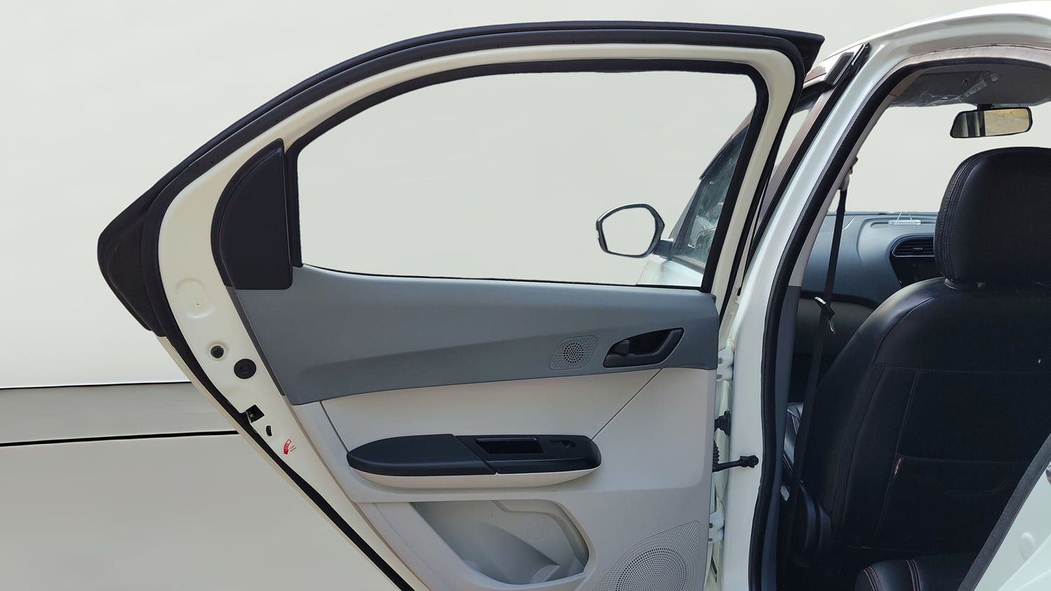 Used 2025 Tata Tiago XT Petrol Manual interior LEFT REAR DOOR OPEN VIEW