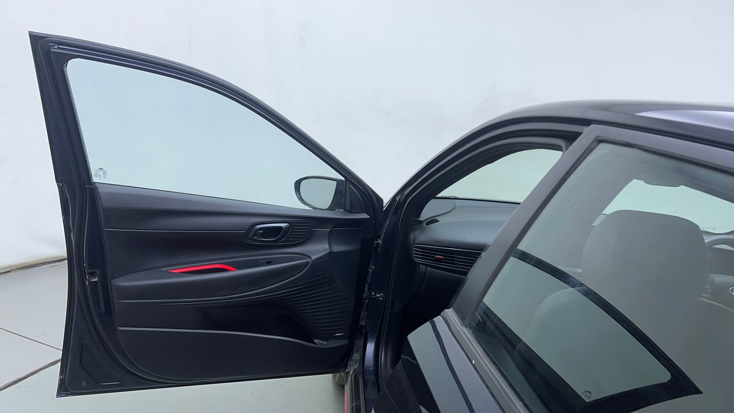 Used 2022 Hyundai i20 N Line N8 1.0 Turbo DCT Petrol Automatic interior LEFT FRONT DOOR OPEN VIEW