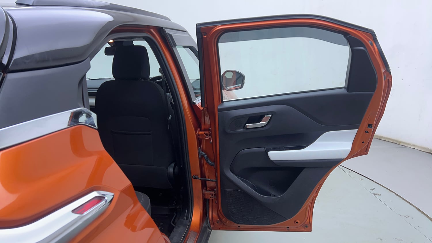 Used 2023 Tata Punch Creative Dual Tone AMT Petrol Automatic interior RIGHT REAR DOOR OPEN VIEW