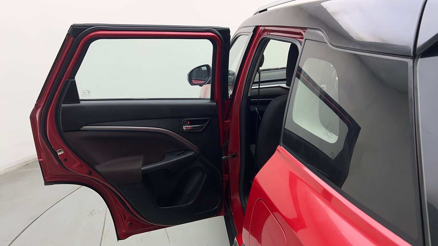 Used 2024 Maruti Suzuki Brezza Zxi Plus Dual Tone Petrol Manual interior LEFT REAR DOOR OPEN VIEW